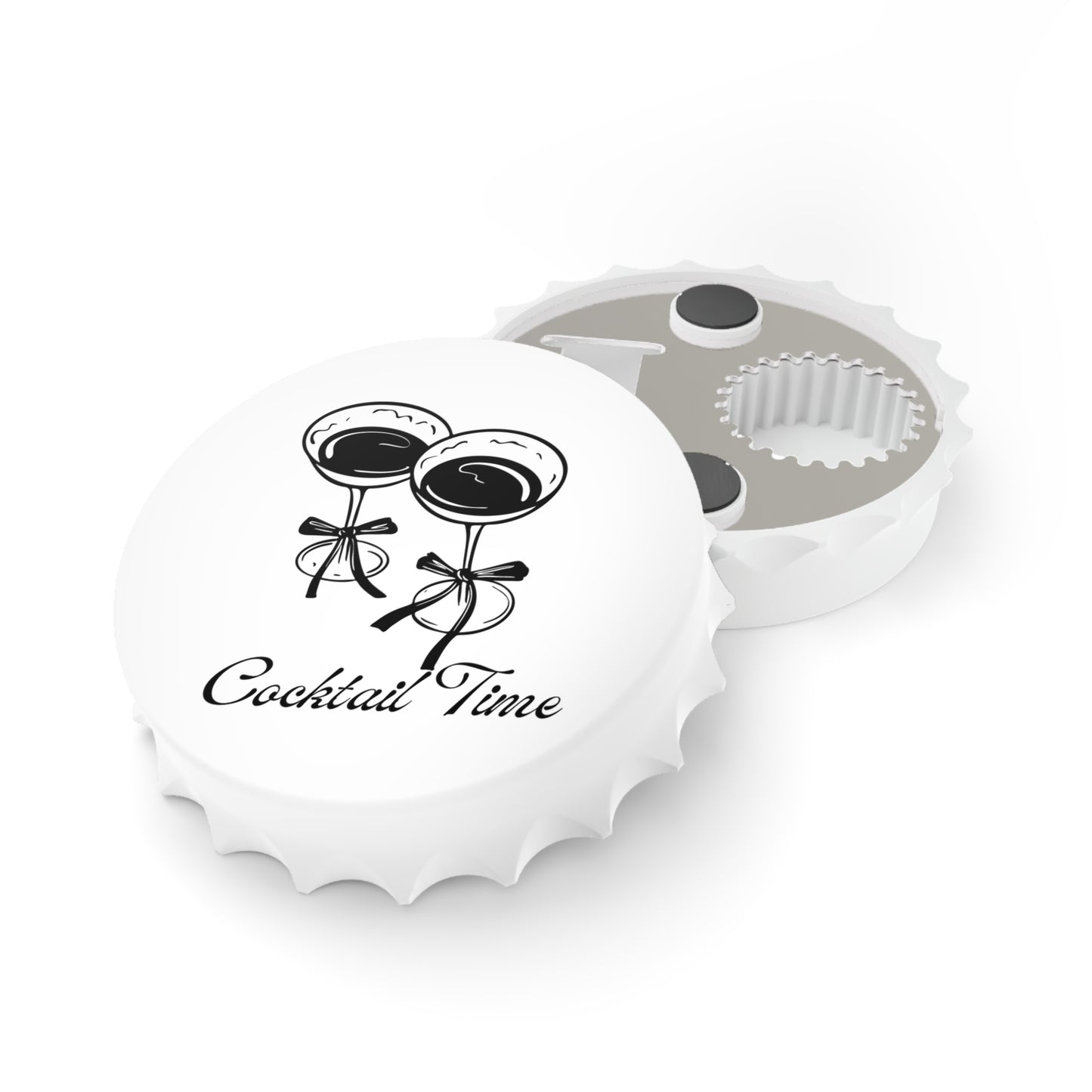 It's Cocktail Time Bottle Opener (Black)