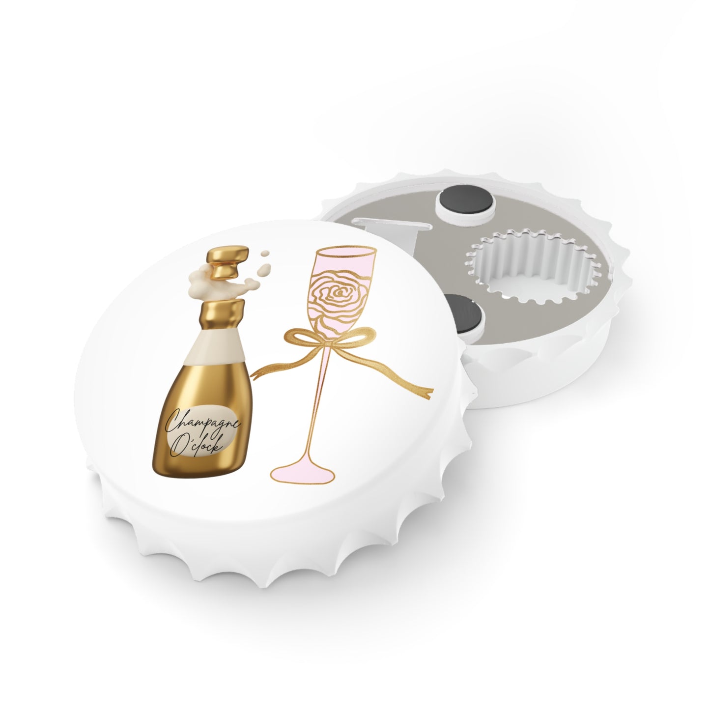 Champagne O'clock Bottle Opener (White)