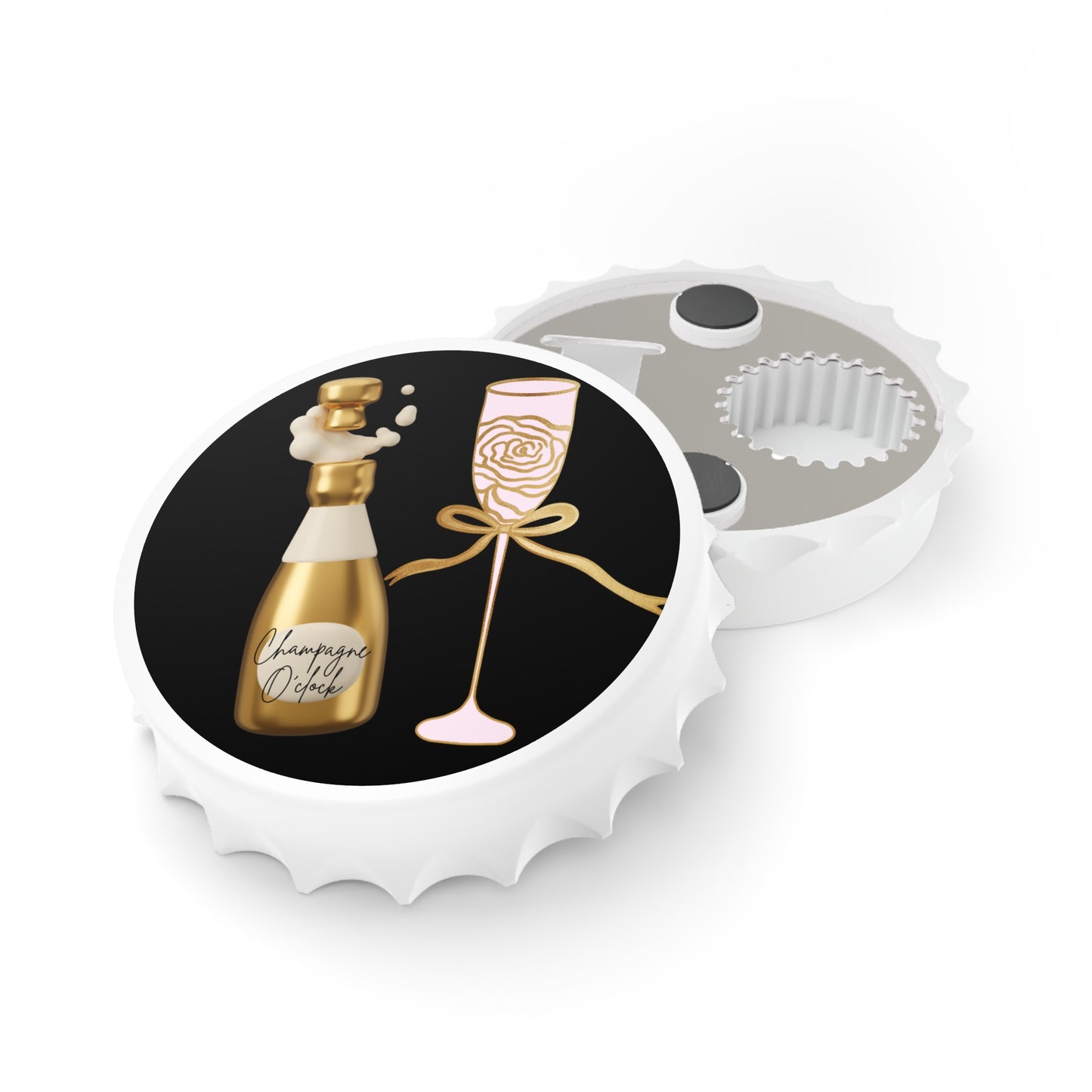 Champagne O'clock Bottle Opener (Black)