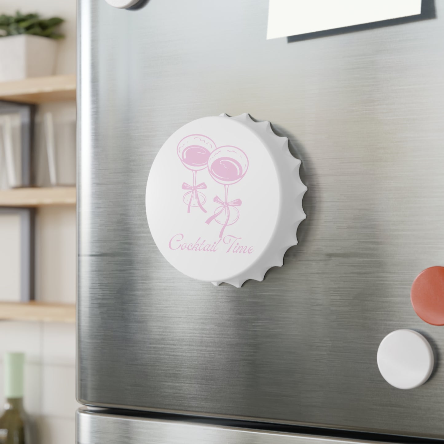 Cocktail Time Bottle Opener (Pink)