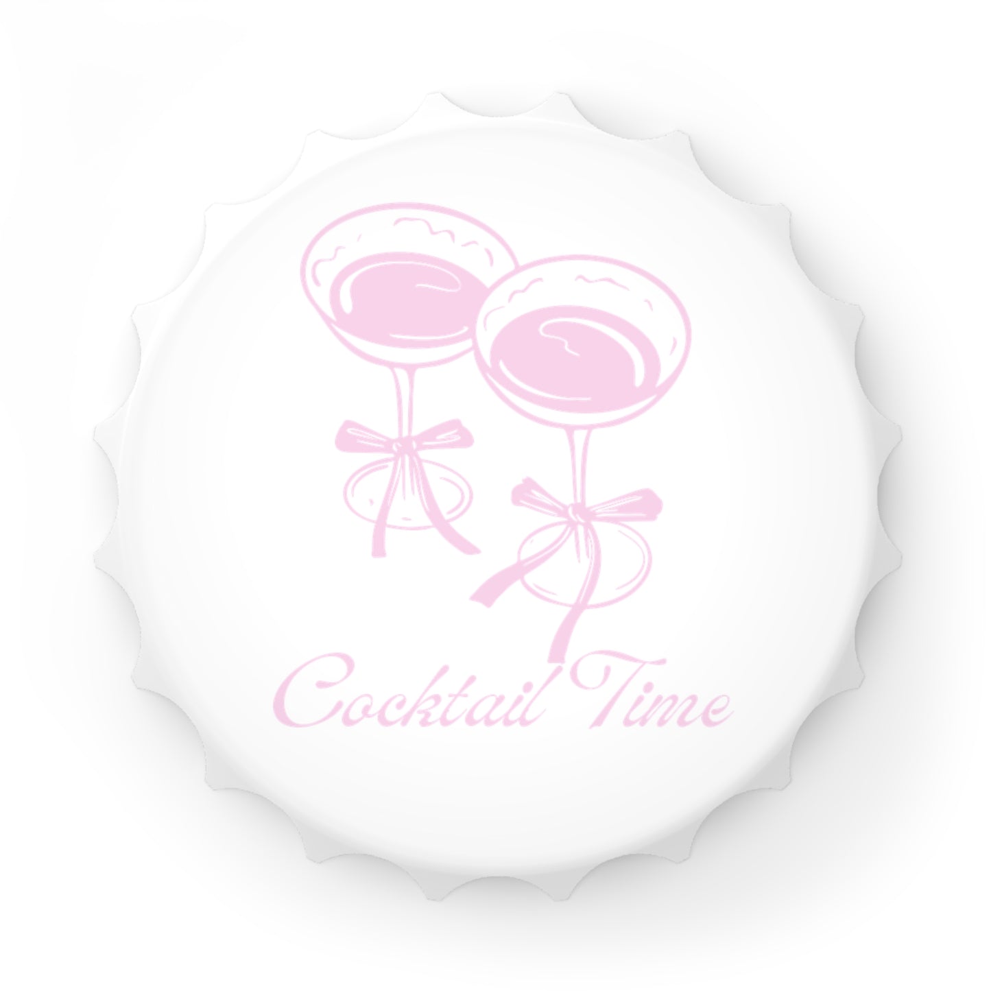 Cocktail Time Bottle Opener (Pink)