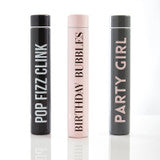 Stainless Steel Slim Tumbler (Birthday Bubbles)